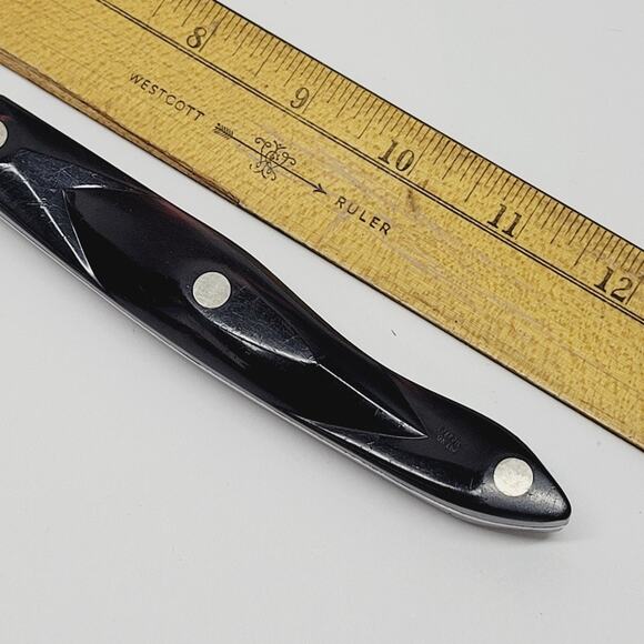 CUTCO #1729 DD Coffee Brown Handle Serrated Knife Carver 6.75” Blade - Picture 9 of 9